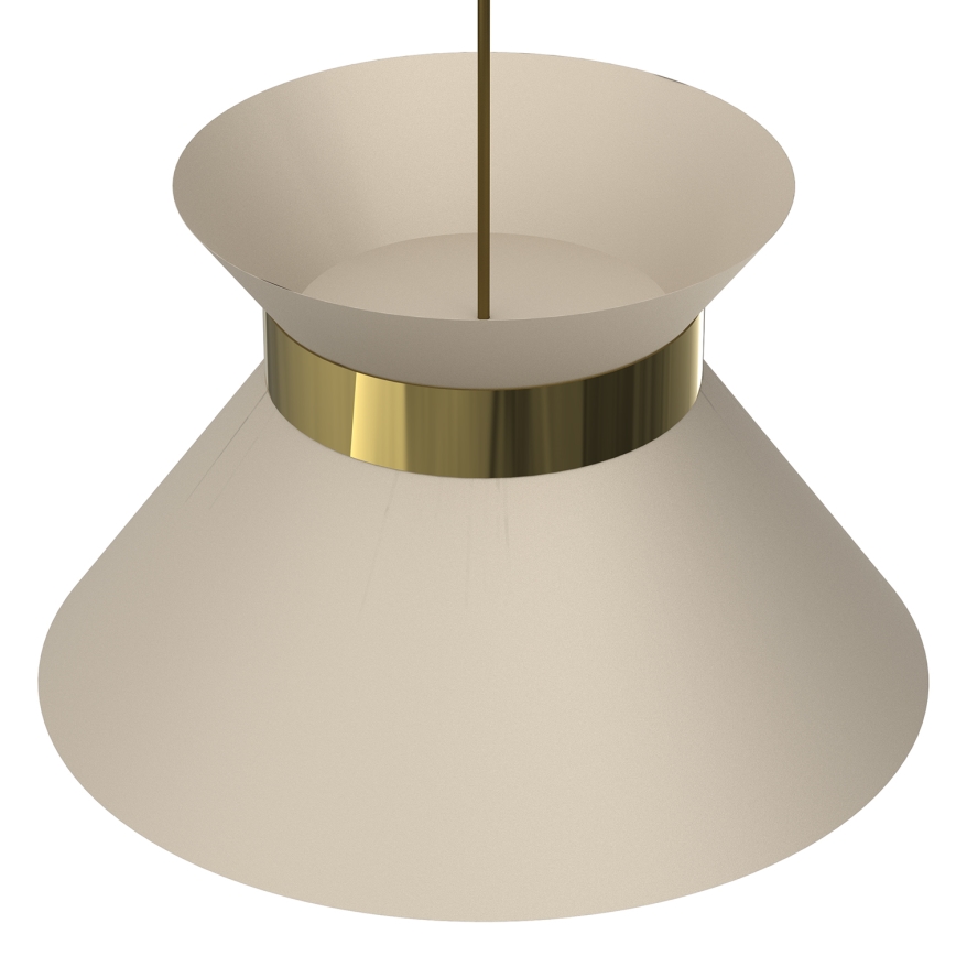 Hängeleuchte NORGE 1xE27/15W/230V beige/golden