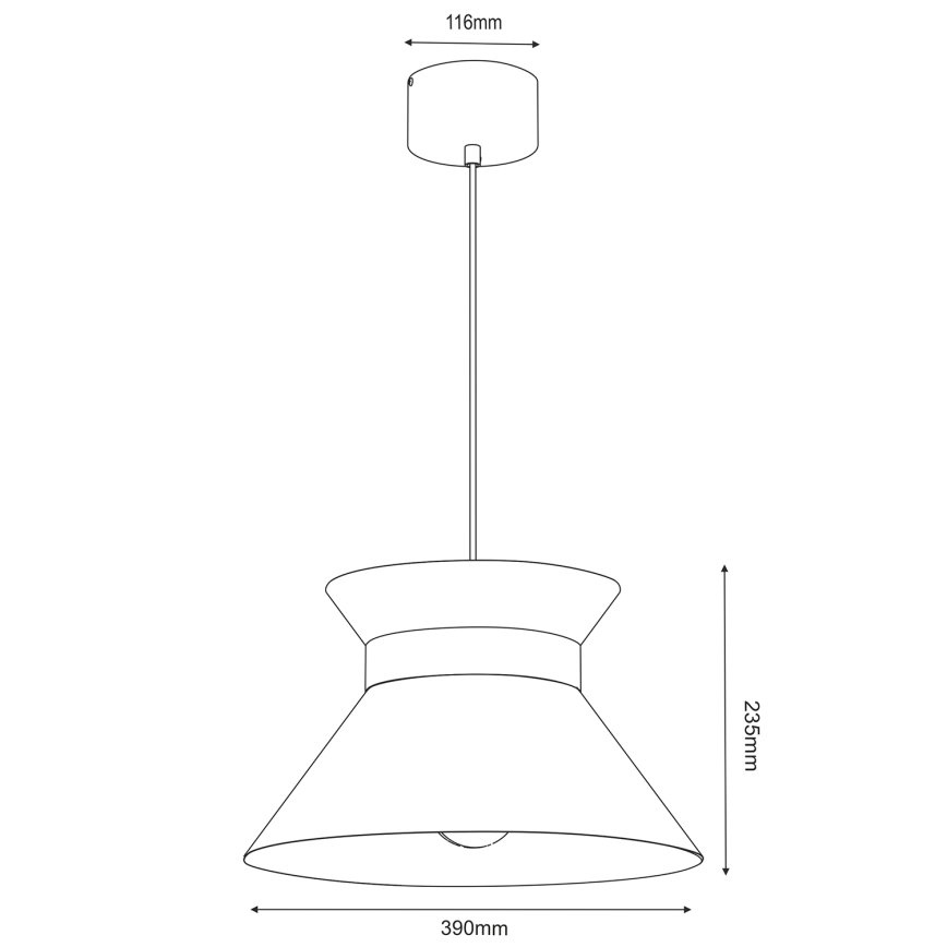 Hängeleuchte NORGE 1xE27/15W/230V beige/golden