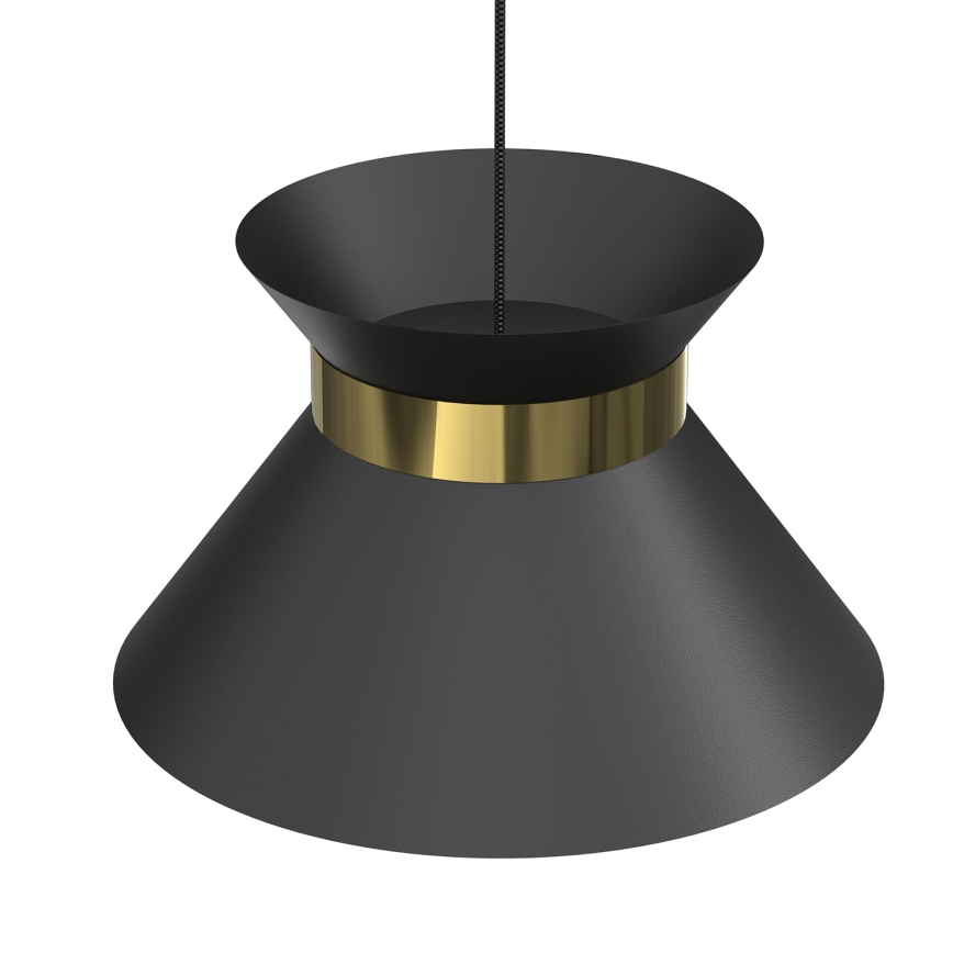 Hängeleuchte NORGE 1xE27/15W/230V schwarz/golden