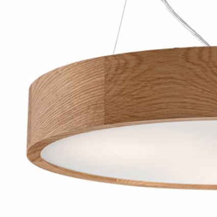 Hängeleuchte OAK 2xE27/60W/230V Eiche ø 37 cm