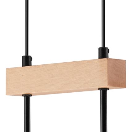 Hängeleuchte ORAZIO 2xE27/60W/230V Buche