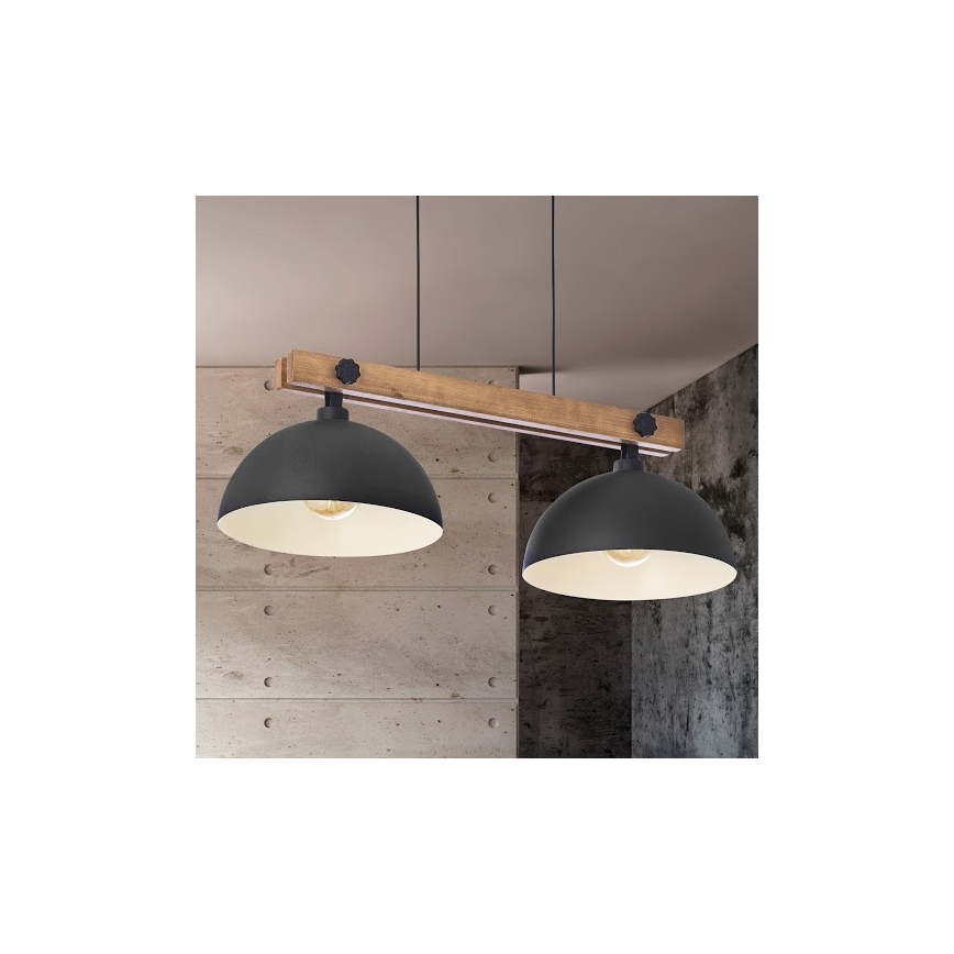 Hängeleuchte OSLO 2xE27/60W/230V