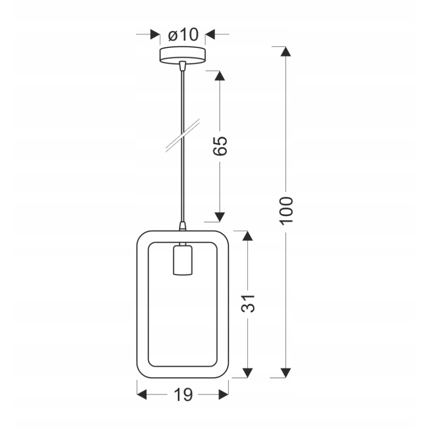 Hängeleuchte OSTOR mit Kabelaufhängung 1xE27/40W/230V beige/schwarz