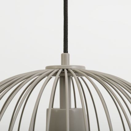 Hängeleuchte OVELLA an Kabel, 1xE27/15W/230V, Ø 34 cm, beige