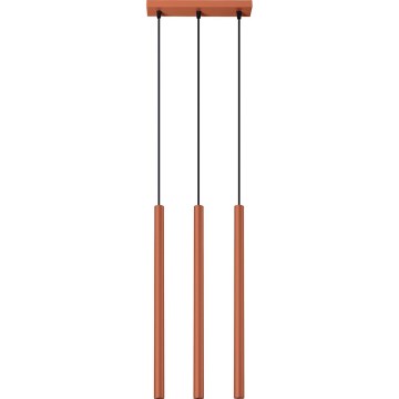 Hängeleuchte PASTELO 3xG9/8W/230V rot