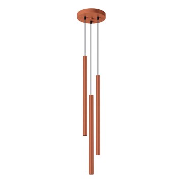 Hängeleuchte PASTELO 3xG9/8W/230V rot
