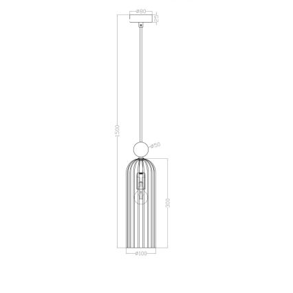 Hängeleuchte PIEGA 1xE14/40W/230V Messing/rauchbeige