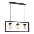 Hängeleuchte REY 3xE27/7W/230V schwarz