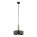 Hängeleuchte RIF LUX 1xGX53/12W/230V d 25 cm schwarz/golden