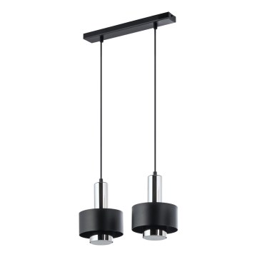 Hängeleuchte RIF LUX 2xGX53/12W/230V schwarz/glänzendes Chrom