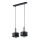 Hängeleuchte RIF LUX 2xGX53/12W/230V schwarz/glänzendes Chrom