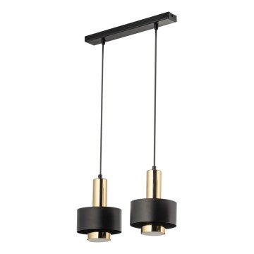 Hängeleuchte RIF LUX 2xGX53/12W/230V schwarz/golden
