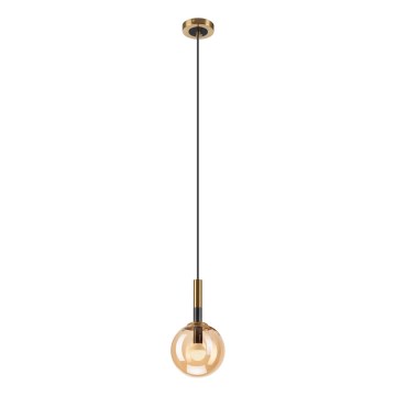 Hängeleuchte ROLLO 1xE14/5W/230V golden/rauchig beige