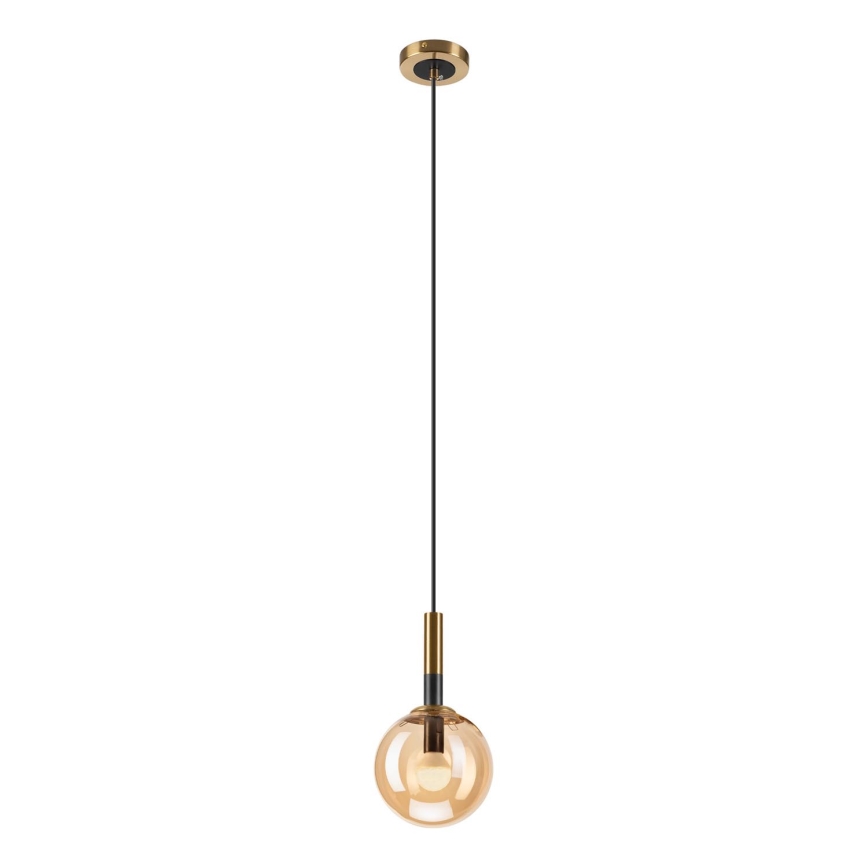 Hängeleuchte ROLLO 1xE14/5W/230V golden/rauchig beige