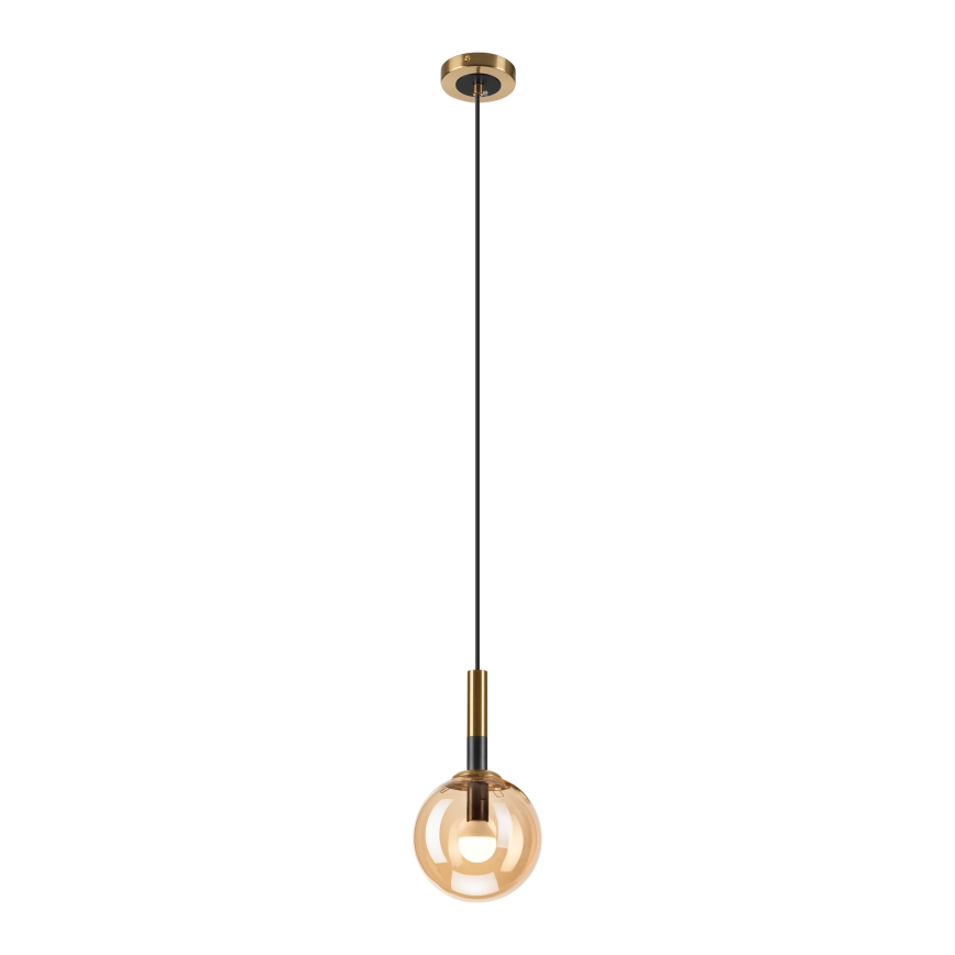 Hängeleuchte ROLLO 1xE14/5W/230V golden/rauchig beige