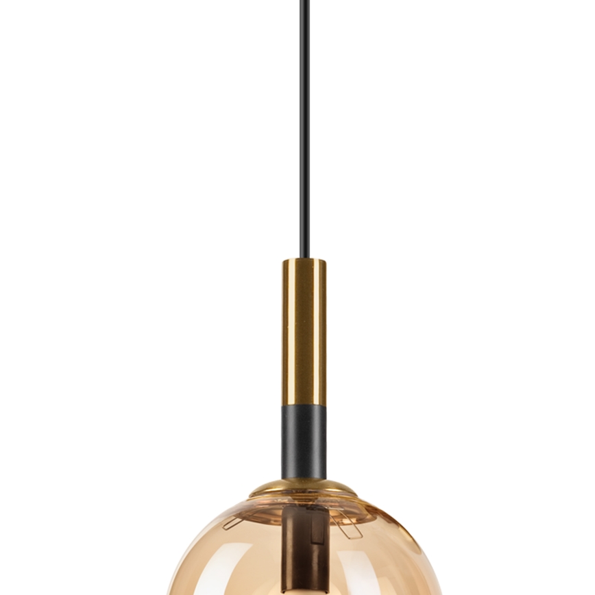 Hängeleuchte ROLLO 1xE14/5W/230V golden/rauchig beige