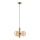 Hängeleuchte ROLLO 3xG9/5W/230V golden/rauchig beige