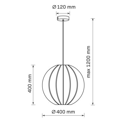 Hängeleuchte SENSAI 1xE27/20W/230V d 40 cm weiß