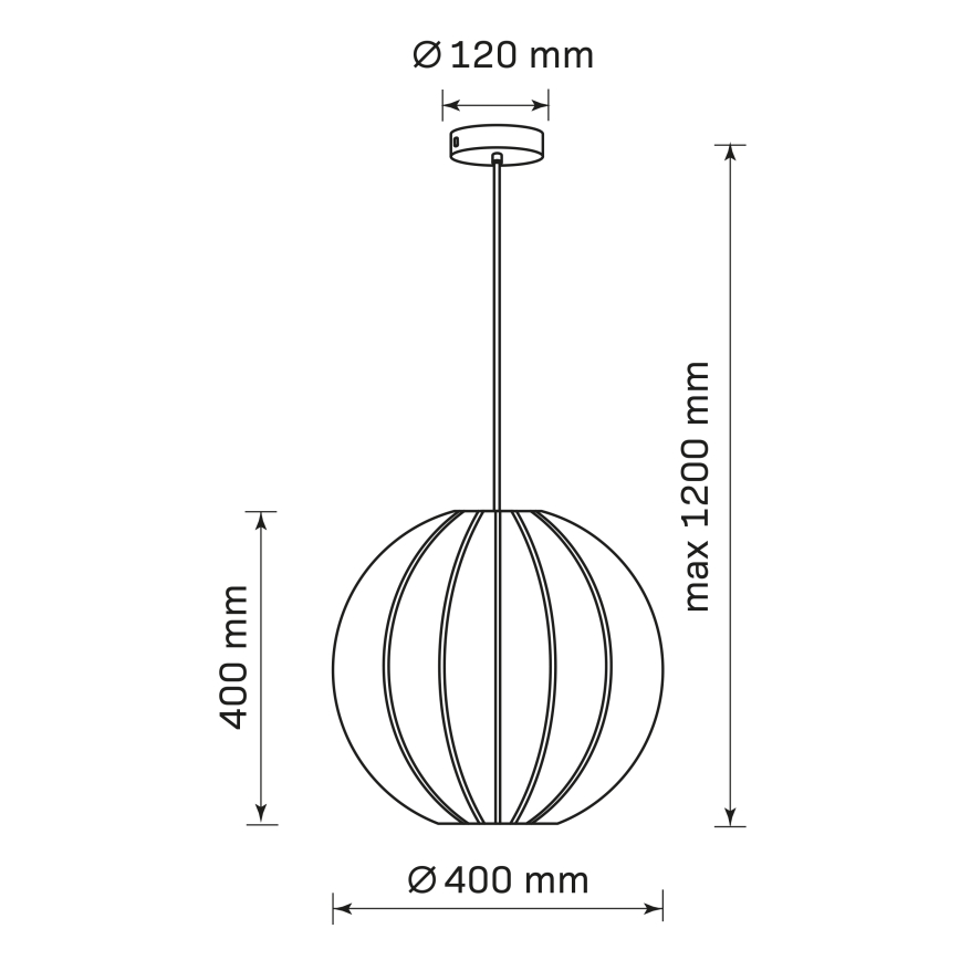 Hängeleuchte SENSAI 1xE27/20W/230V d 40 cm weiß