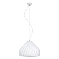 Hängeleuchte SILVO 1xE27/60W/230V d 38 cm weiß