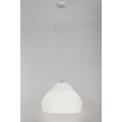 Hängeleuchte SILVO 1xE27/60W/230V d 38 cm weiß