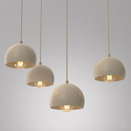 Hängeleuchte SOOL 5xE27/15W/230V, beige
