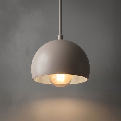 Hängeleuchte SOOL an Kabel 1xE27/15W/230V Ø 15 cm creme