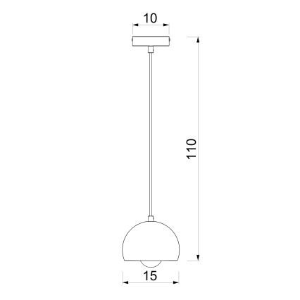 Hängeleuchte SOOL an Kabel 1xE27/15W/230V Ø 15 cm creme