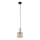 Hängeleuchte SOPHIA an Kabel 1xE14/10W/230V schwarz/rauchbeige