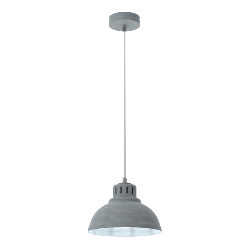 Hängeleuchte SVEN 1xE27/15W/230V grau