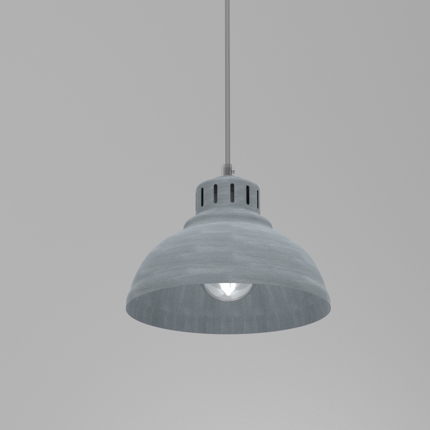 Hängeleuchte SVEN 1xE27/15W/230V grau