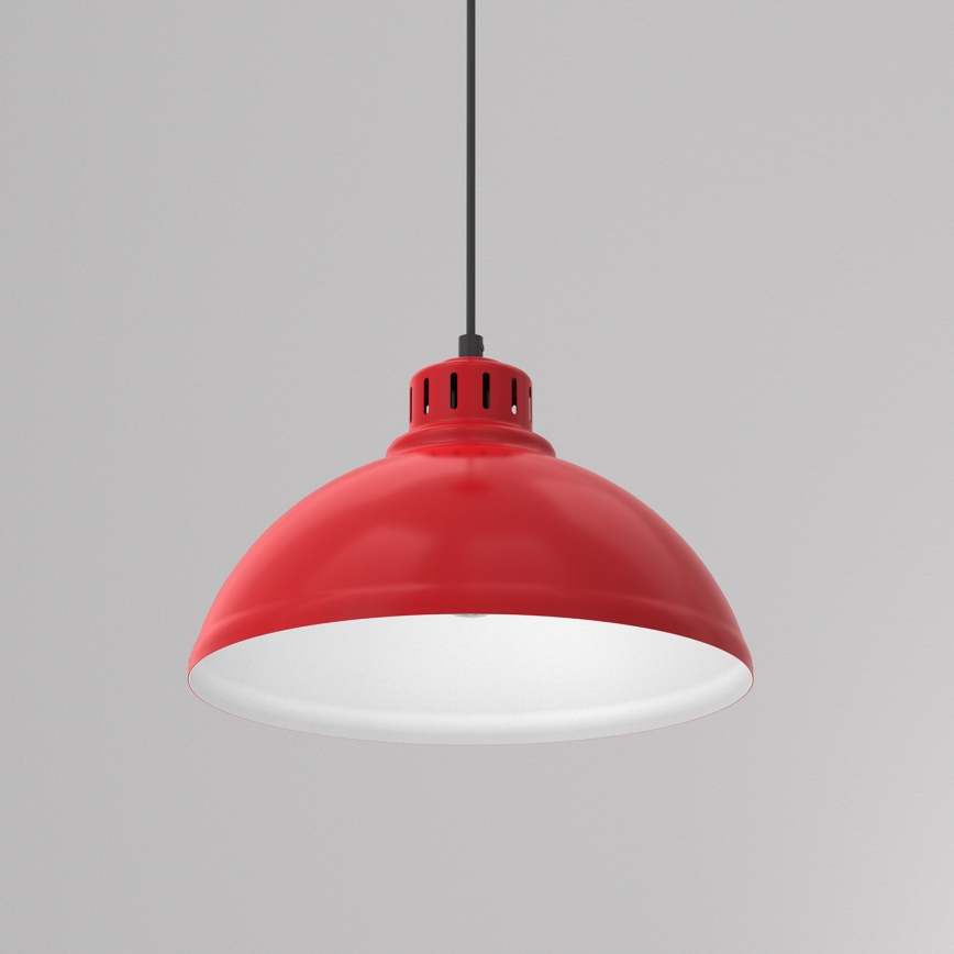 Hängeleuchte SVEN 1xE27/15W/230V rot