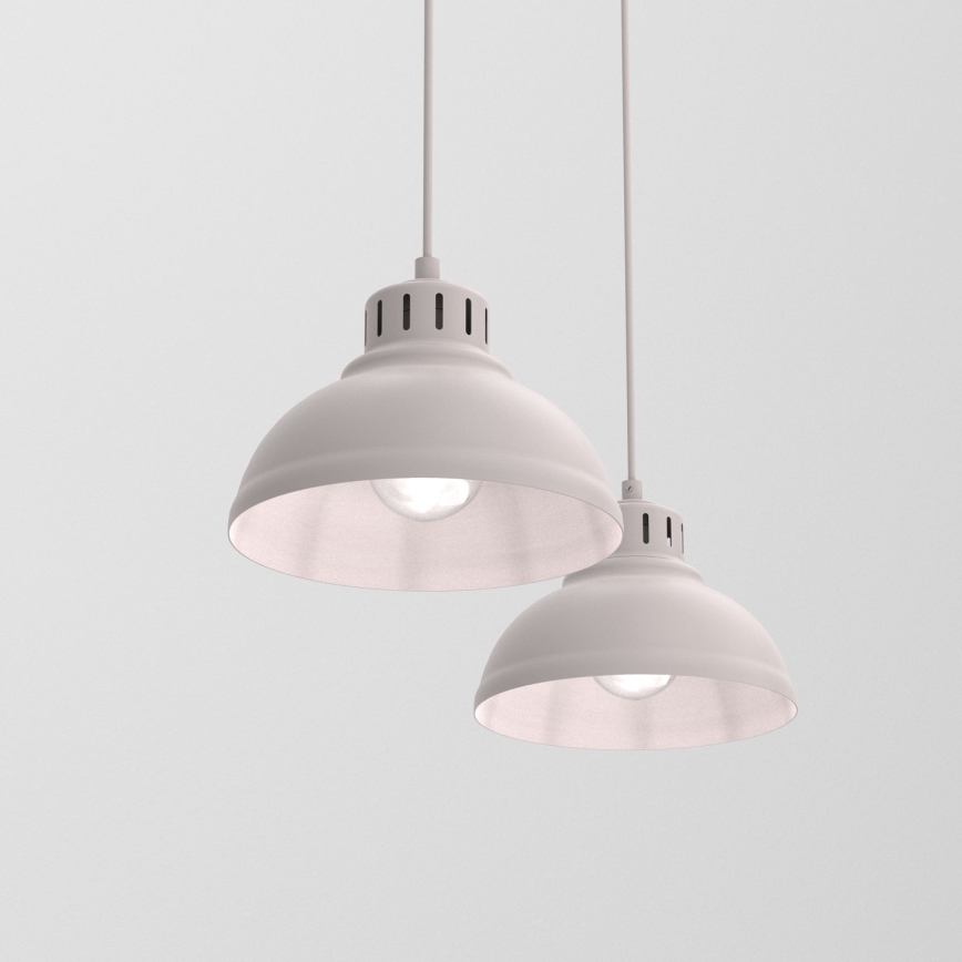 Hängeleuchte SVEN 2xE27/15W/230V, cremefarben