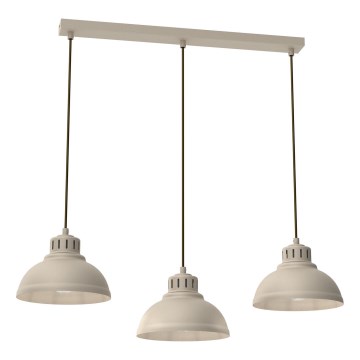 Hängeleuchte SVEN 3xE27/15W/230V beige