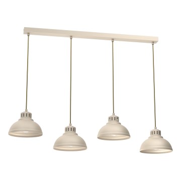Hängeleuchte SVEN 4xE27/15W/230V beige