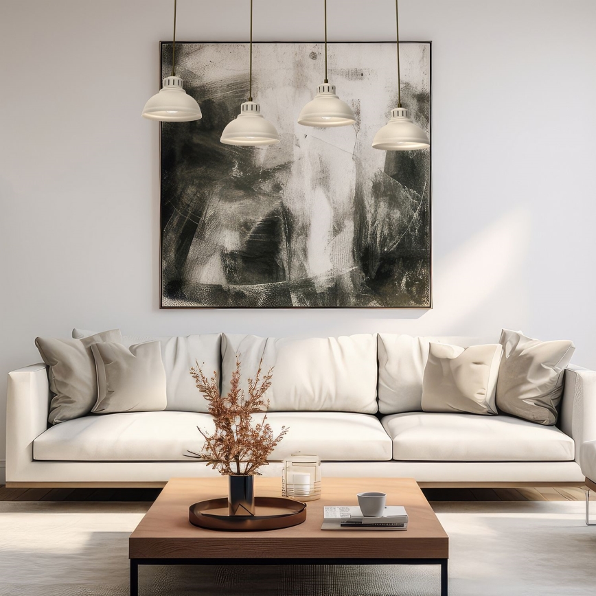 Hängeleuchte SVEN 4xE27/15W/230V beige