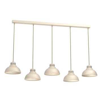 Hängeleuchte SVEN 5xE27/15W/230V beige