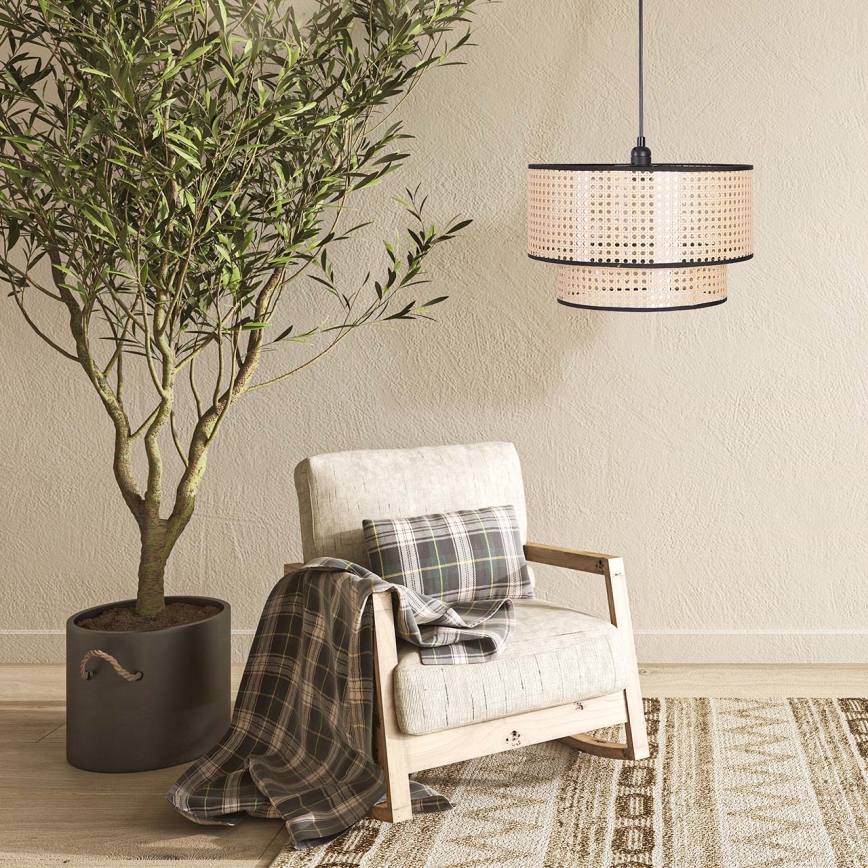 Hängeleuchte TAKARA 1xE27/20W/230V d 40 cm beige