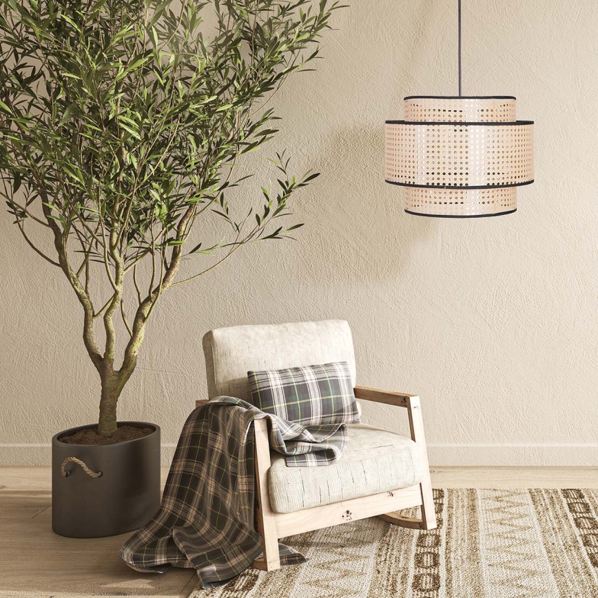 Hängeleuchte TAKARA 1xE27/20W/230V d 40 cm beige