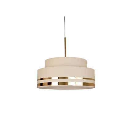 Hängeleuchte TAMI 1xE27/60W/230V d 40 cm beige/golden