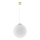 Hängeleuchte TOYA mit Kabelaufhängung, 1x E27/60W/230V, Ø 40 cm, Weiß/Gold