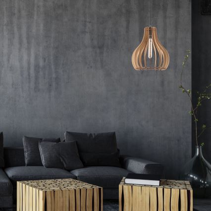 Hängeleuchte TUCCI 1xE27/60W/230V d 29 cm Eiche