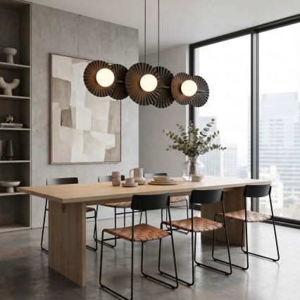 Hängeleuchte UMBRA 6xG9/8W/230V schwarz