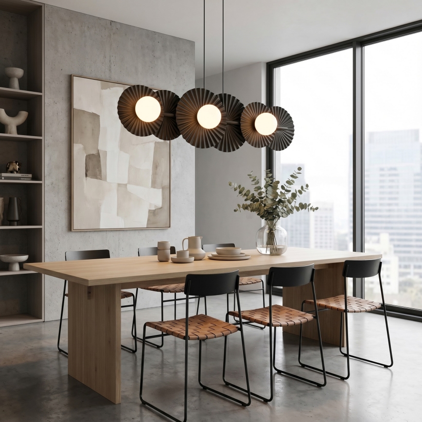 Hängeleuchte UMBRA 6xG9/8W/230V schwarz