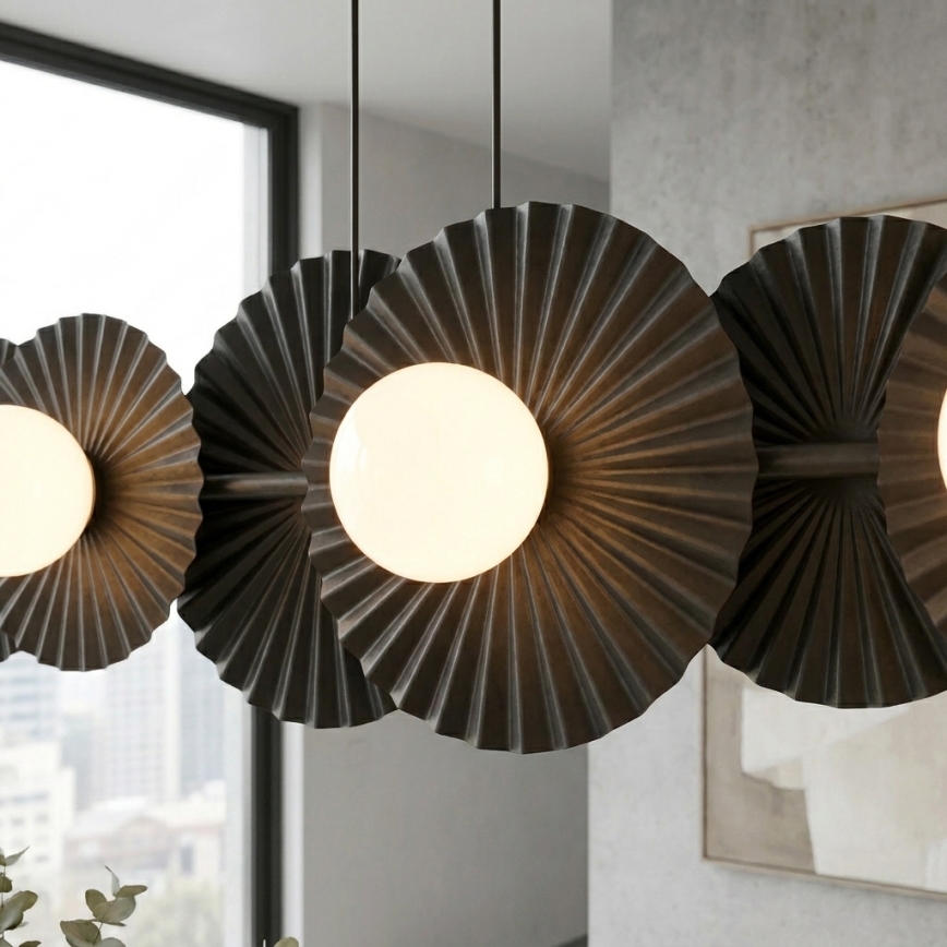 Hängeleuchte UMBRA 6xG9/8W/230V schwarz