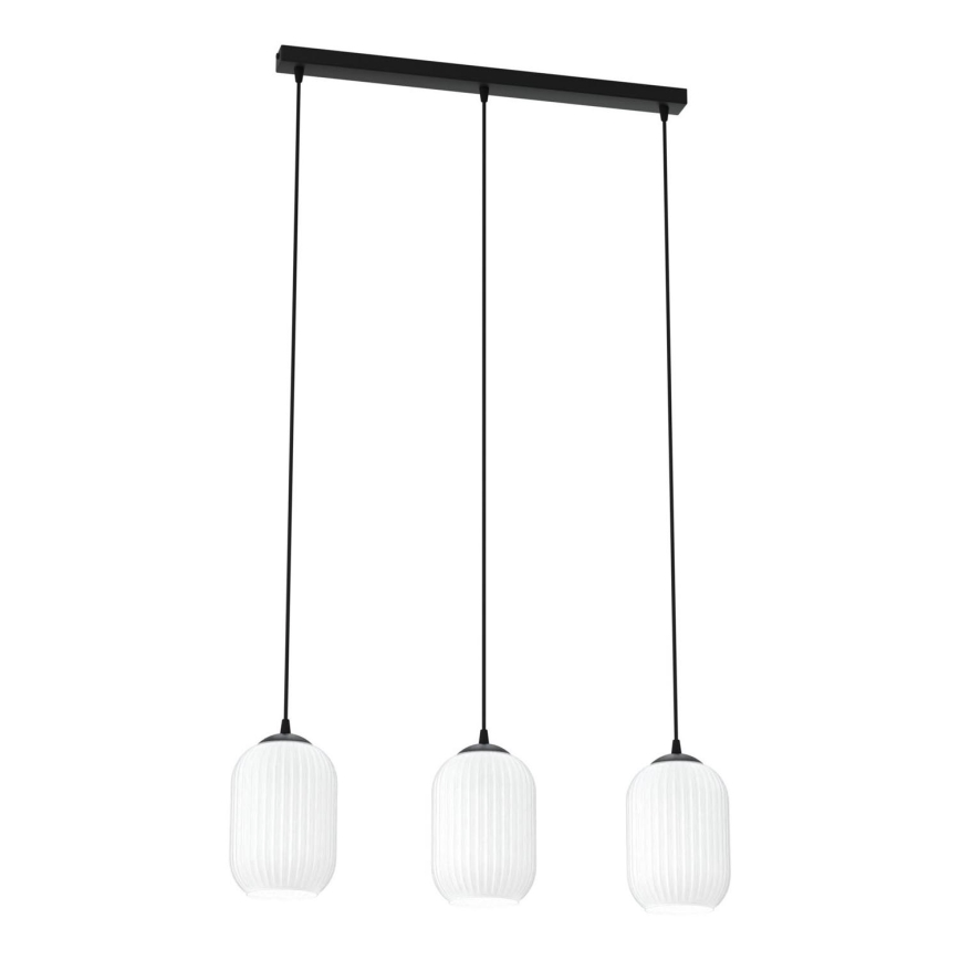 Hängeleuchte VERDI 3xE27/15W/230V schwarz/weiß