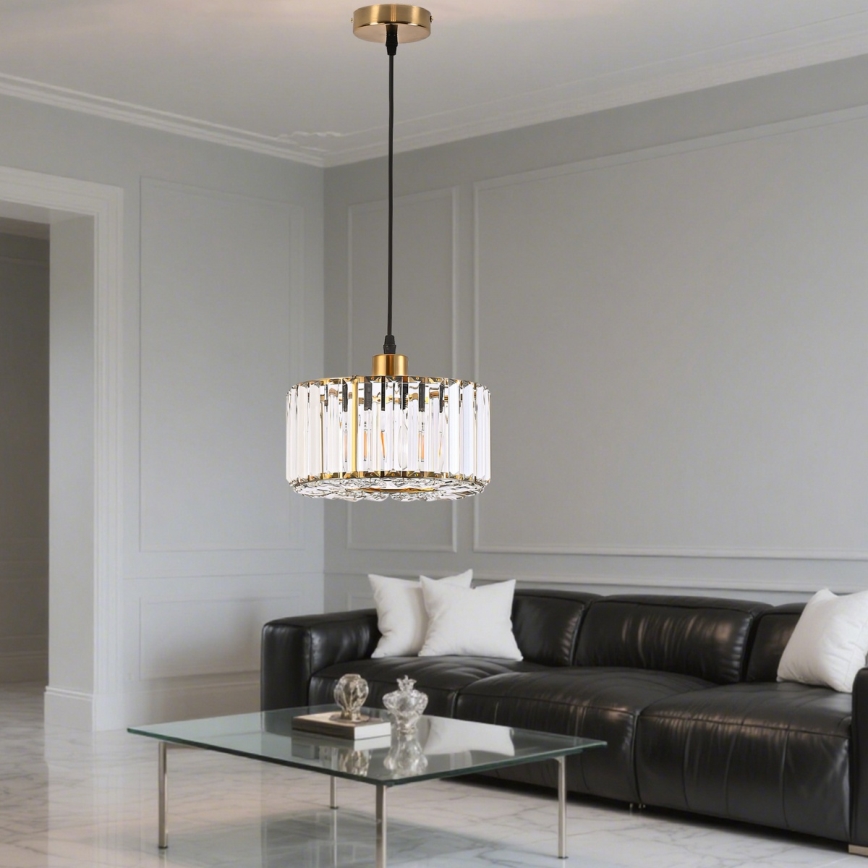 Hängeleuchte VETRO 1xE27/60W/230V goldfarben