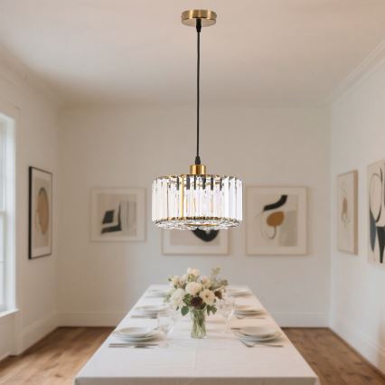 Hängeleuchte VETRO 1xE27/60W/230V goldfarben