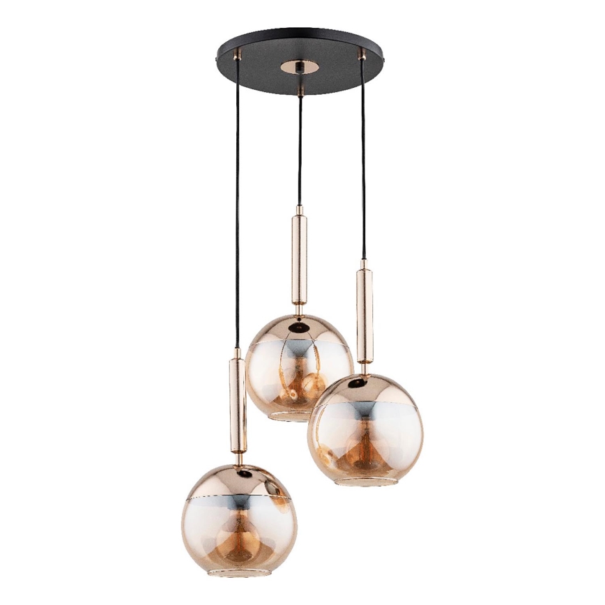 Hängeleuchte VOLDA 3xE27/15W/230V d 52 cm Messing