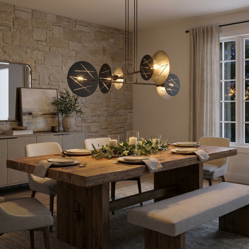 Hängeleuchte XOTIC 4xE27/15W/230V schwarz